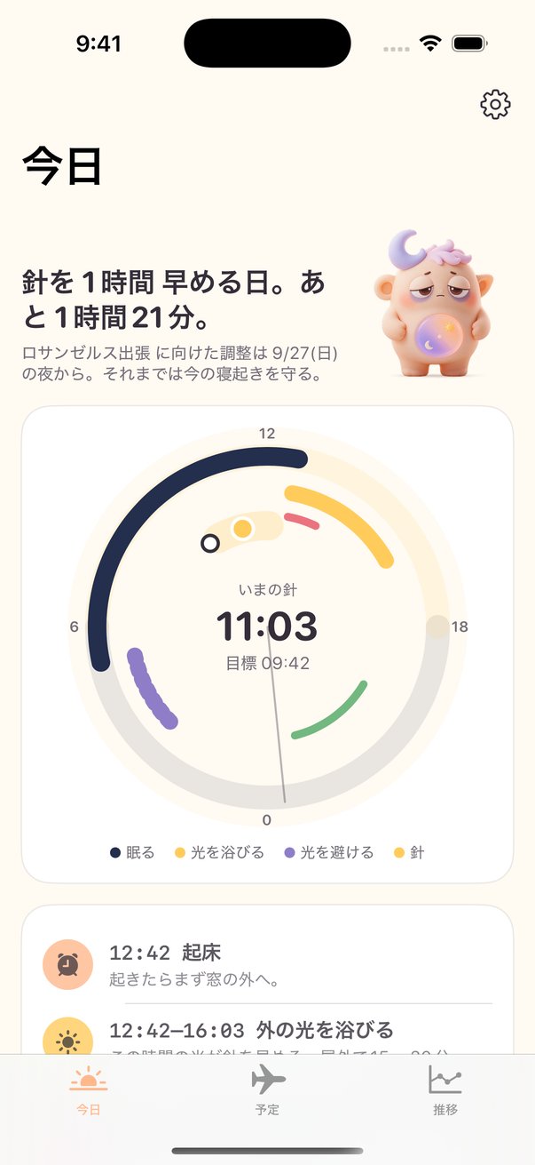 Sundial 今日の画面